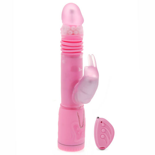 Remote Control Thrusting Rabbit Pearl Vibrator