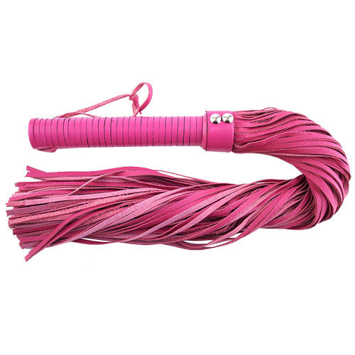 Rouge Garments Large Pink Leather Flogger