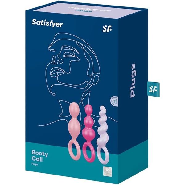 Satisfyer Booty Call Set Of 3 Multicolour Anal Plugs