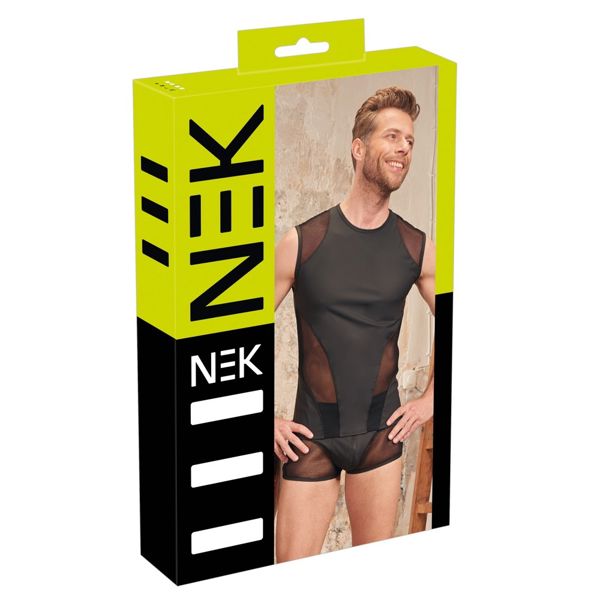 NEK Matte Look Sleeveless Shirt Black