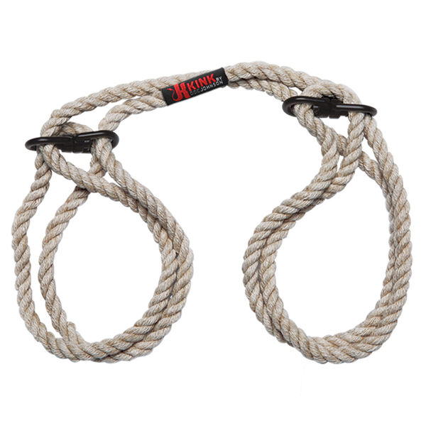 KINK Hogtied Bind and Tie 6mm Hemp Wrist or Ankle Cuffs