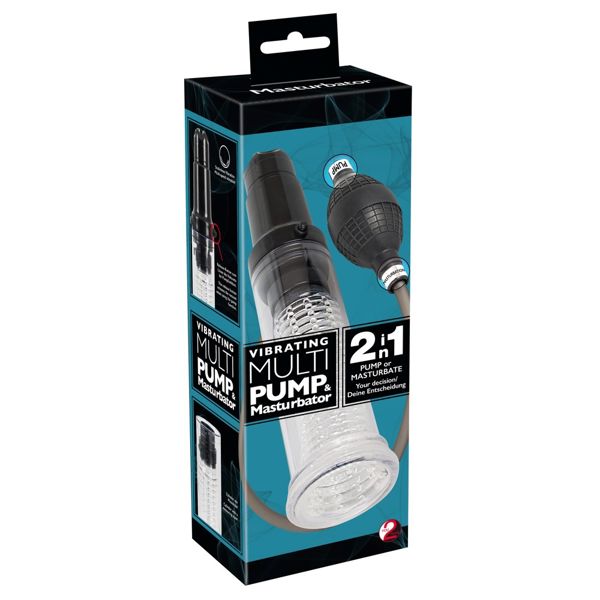 Vibrating Multi Pump 2 In 1 Masturbator