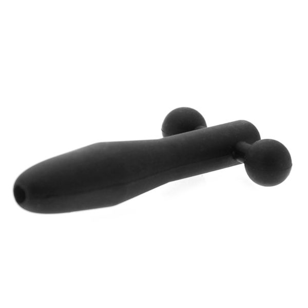 Master Series The Hallows Silicone CumThru Barbell Penis Plug