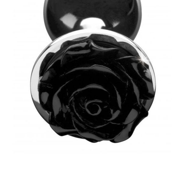 XR Booty Sparks Black Rose Anal Plug Small