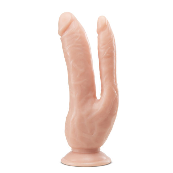 Dr. Skin Dual 8 Inch Dual Penetrating Dildo With Suction Cup