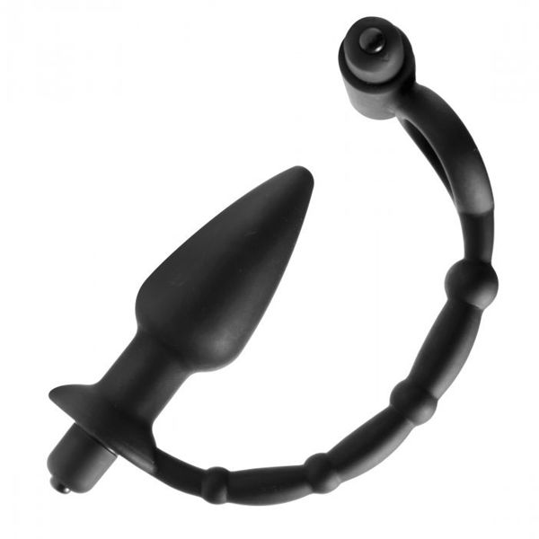 Master Series Viaticus Dual Cock Ring And Anal Plug Vibrator