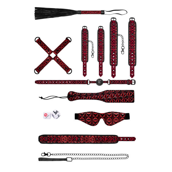 Ouch Luxury Bondage Kit Burgandy