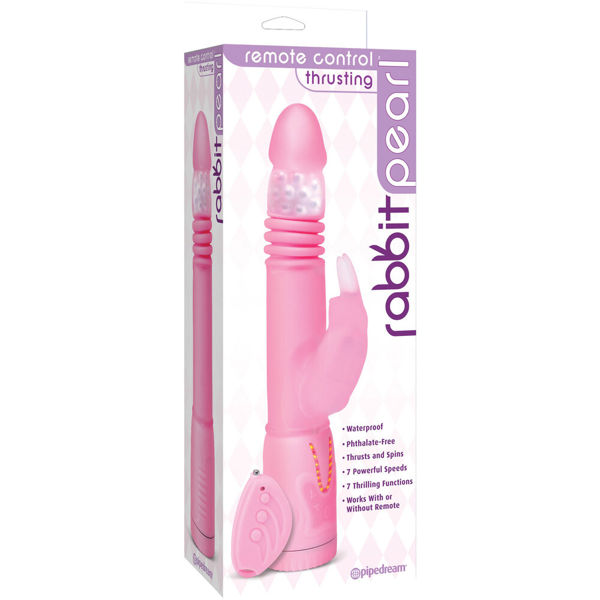 Remote Control Thrusting Rabbit Pearl Vibrator