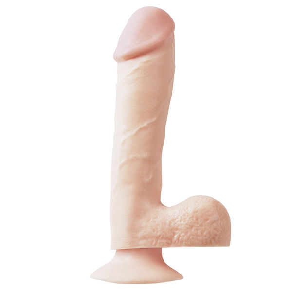 Basix 7.5 Inch Dong Suction Cup Flesh