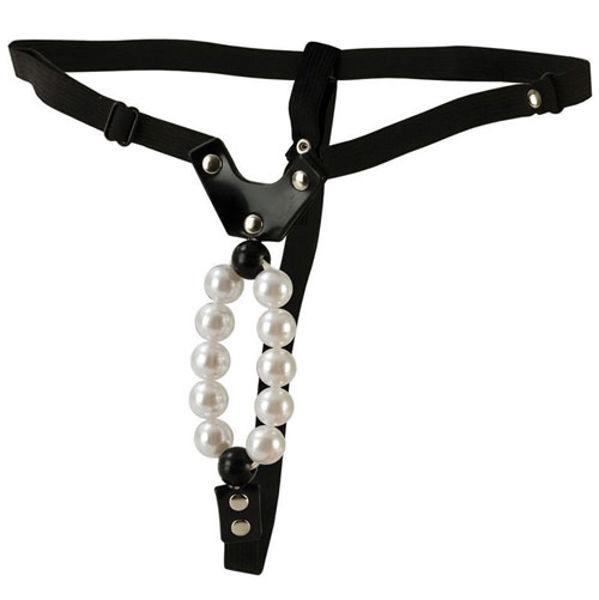 Lovers Thong With Pleasure Pearls