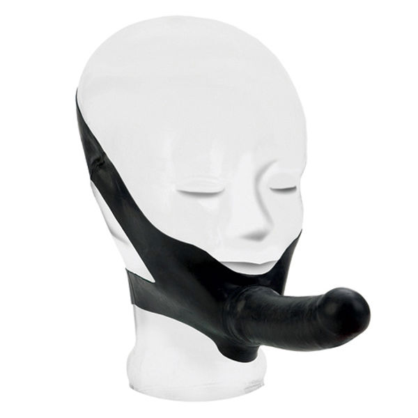 The Accommodator Face Strap On Dildo Black