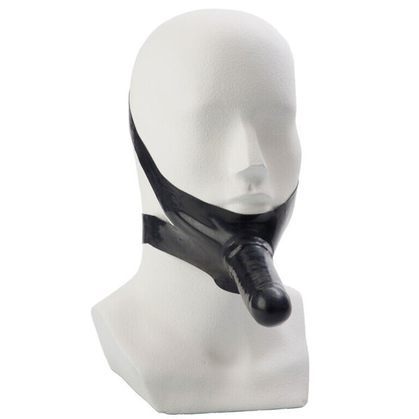 The Accommodator Face Strap On Dildo Black