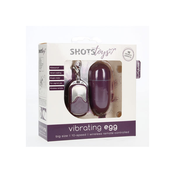 10 Speed Remote Vibrating Egg BIG Purple